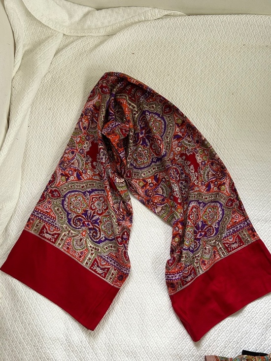 Oilily Accessories - oilily vintage classic red paisley scarf